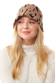 SOFT FABRIC LEOPARD BUCKET HAT