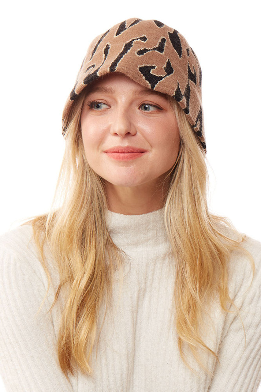 SOFT FABRIC LEOPARD BUCKET HAT
