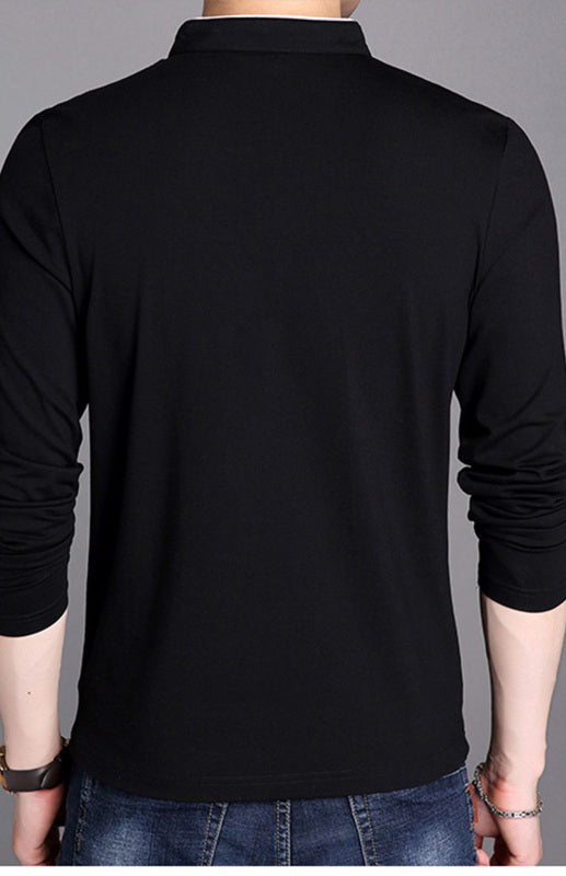 Solid Long Sleeve Large Men’s T-Shirt