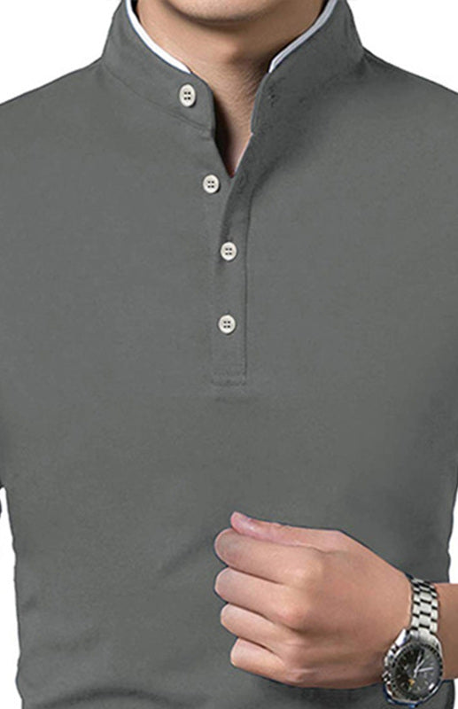 Solid Long Sleeve Large Men’s T-Shirt