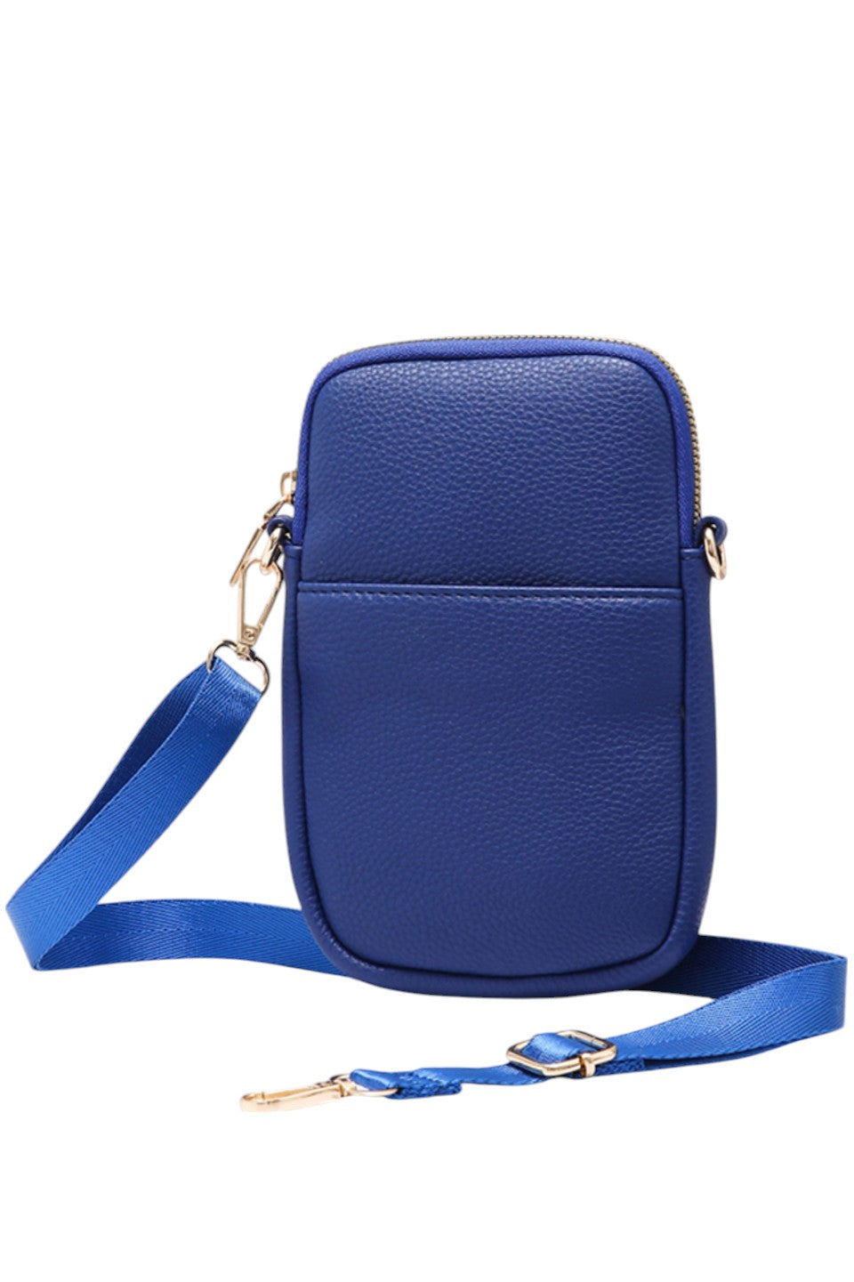 Solid PU Cell Phone Strap Bag