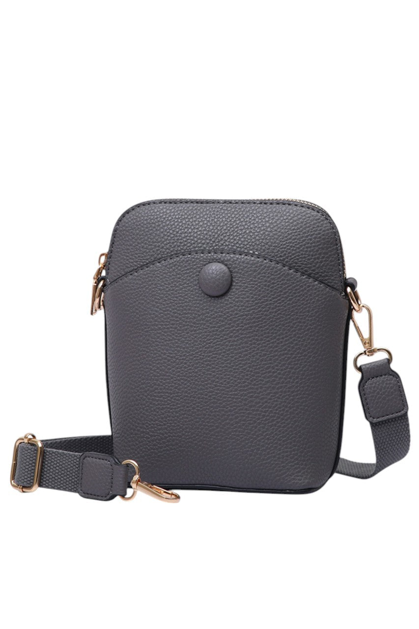 Solid PU Mini Crossbody Bag