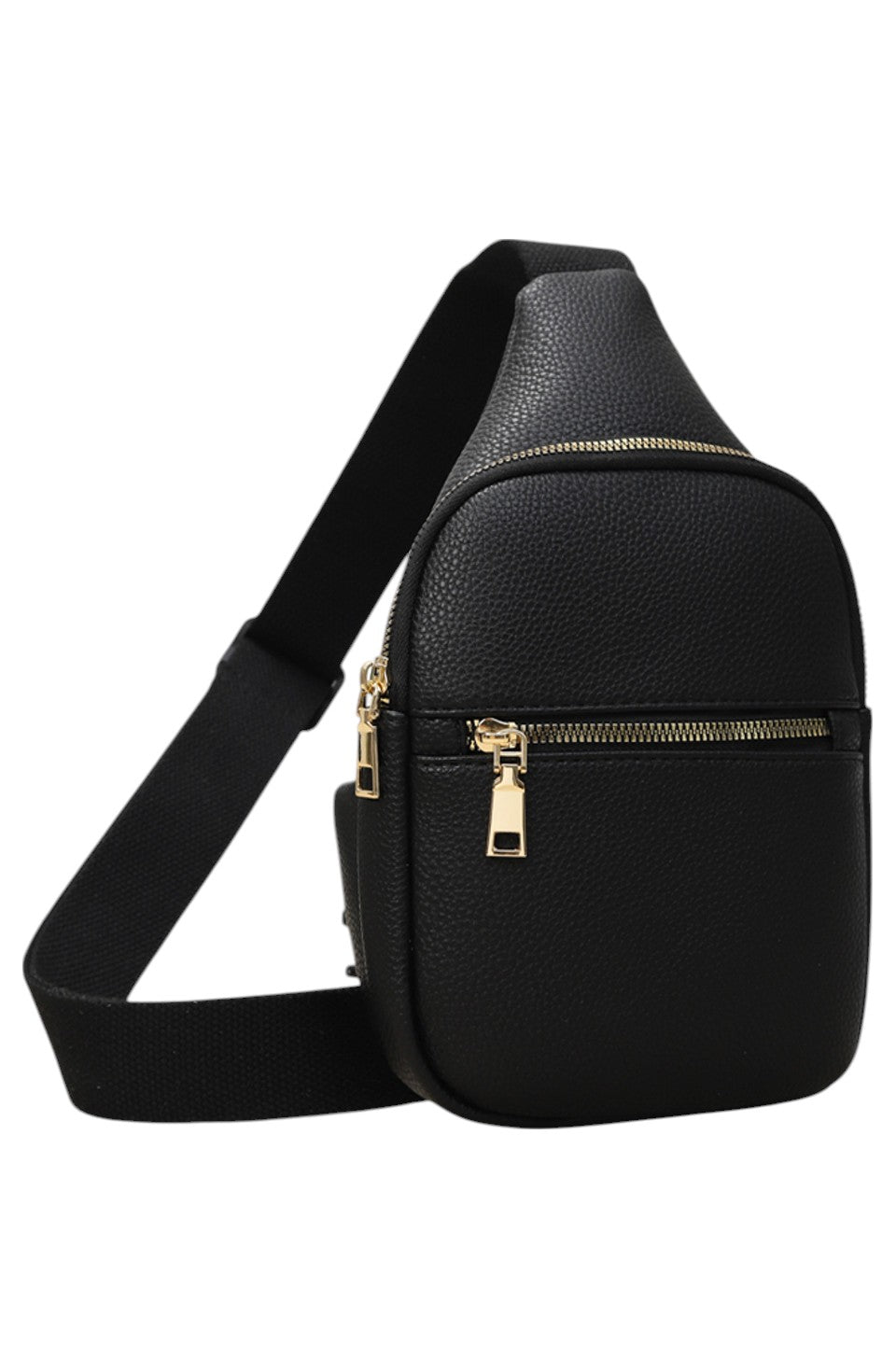 Women's Solid PU Sling Bag
