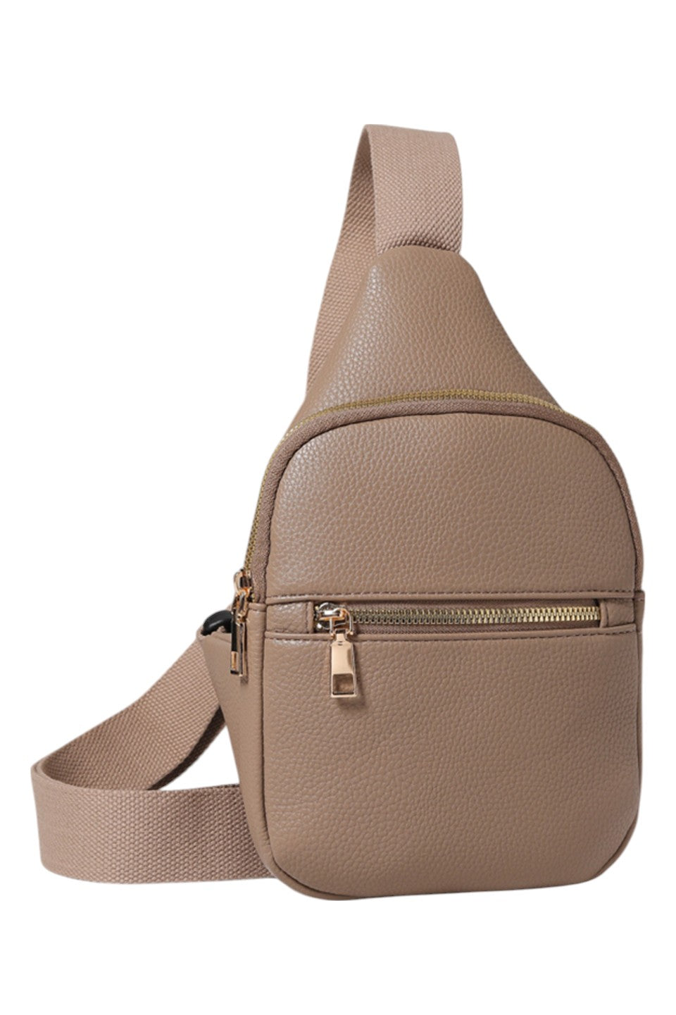 Women's Solid PU Sling Bag