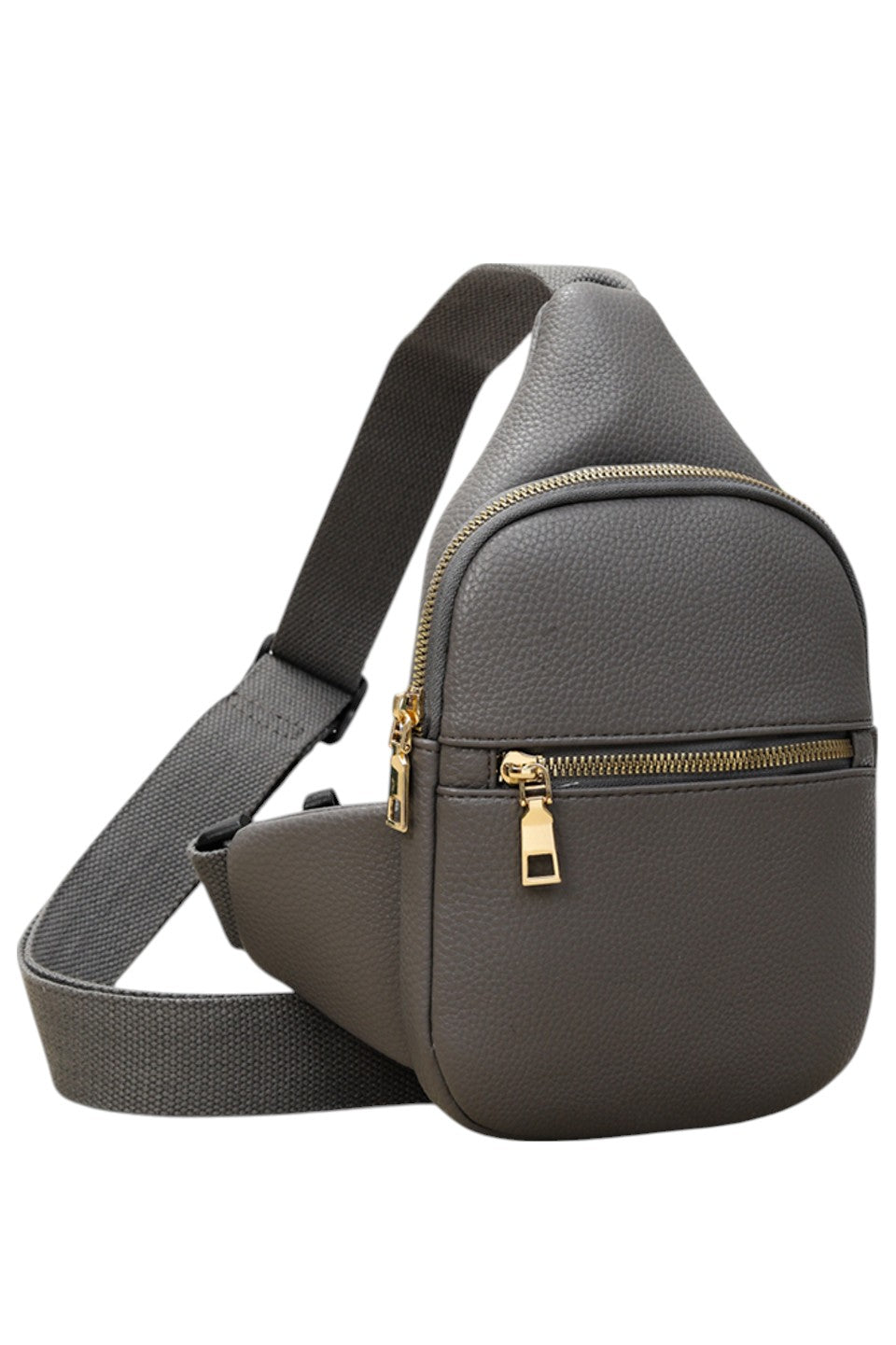 Women's Solid PU Sling Bag