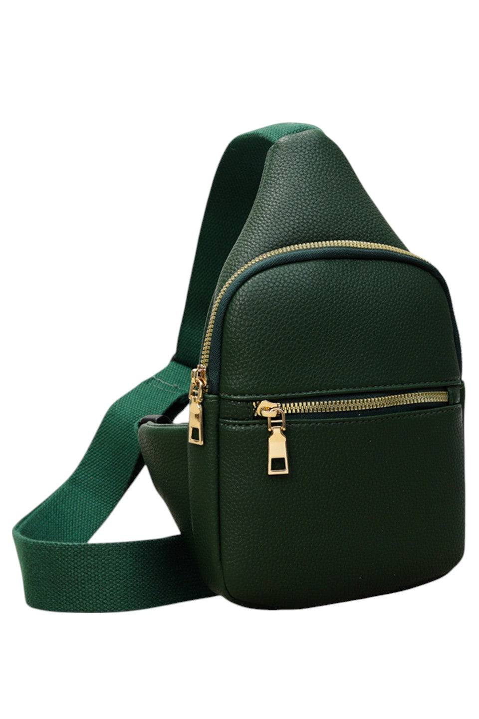 Women's Solid PU Sling Bag
