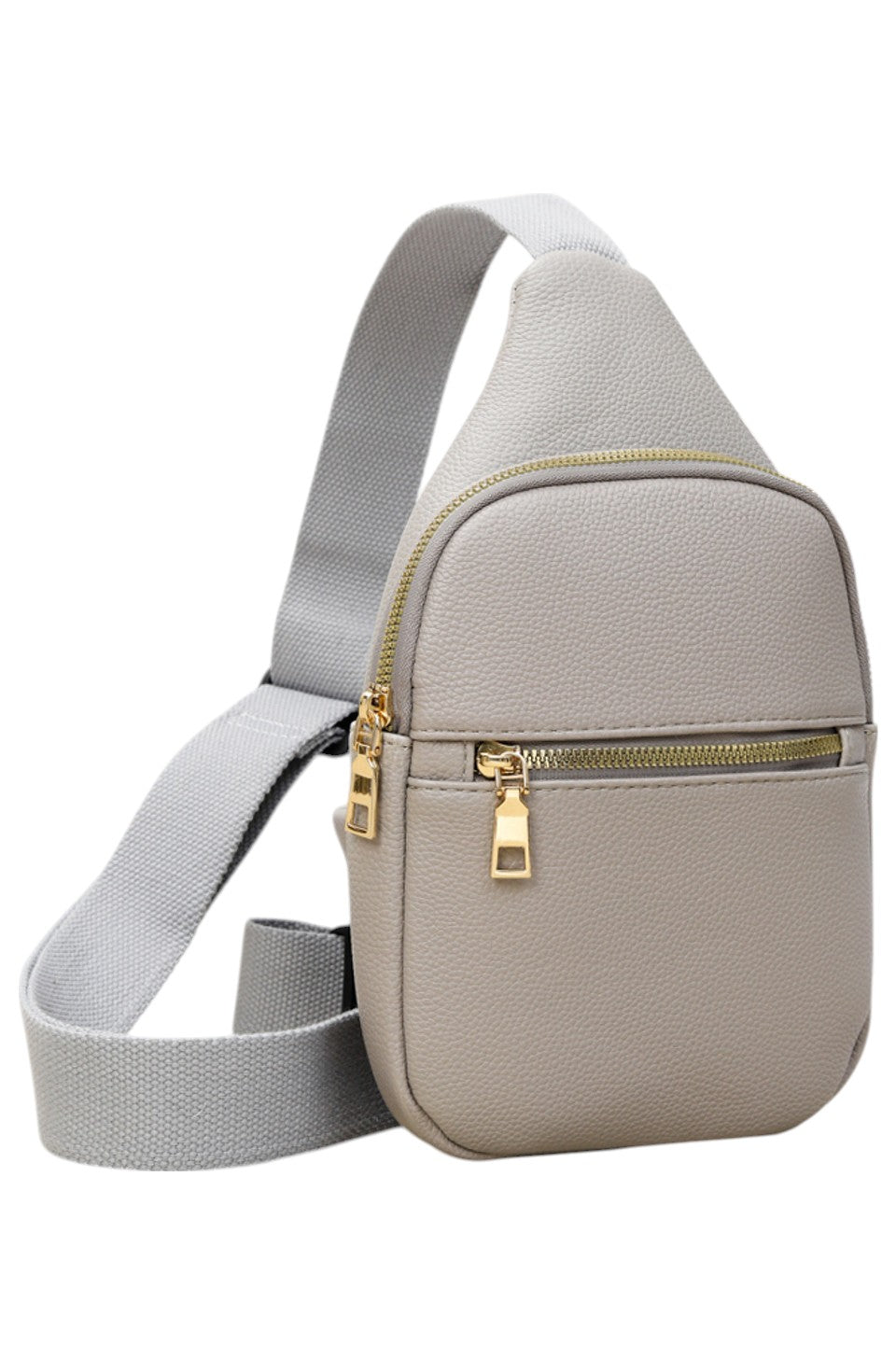 Women's Solid PU Sling Bag
