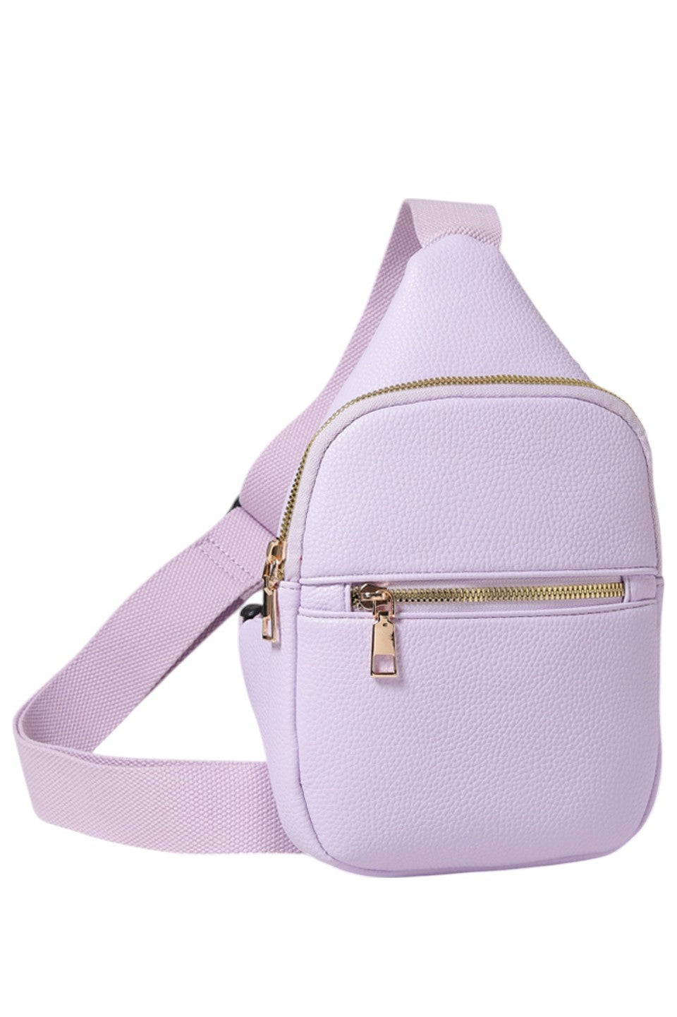 Women's Solid PU Sling Bag