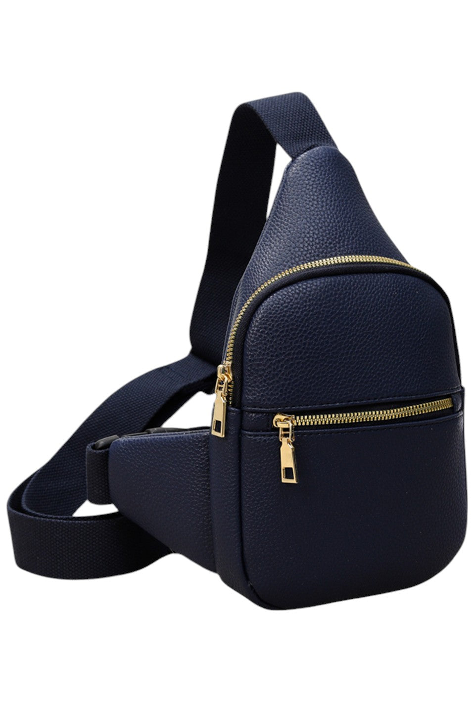 Women's Solid PU Sling Bag