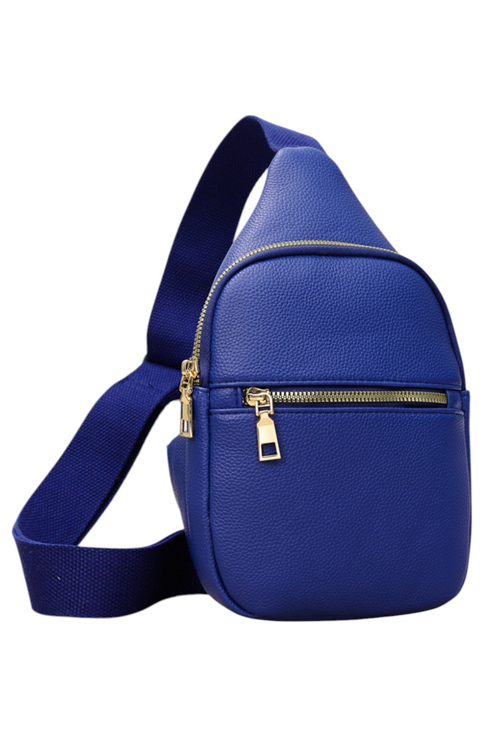 Women's Solid PU Sling Bag