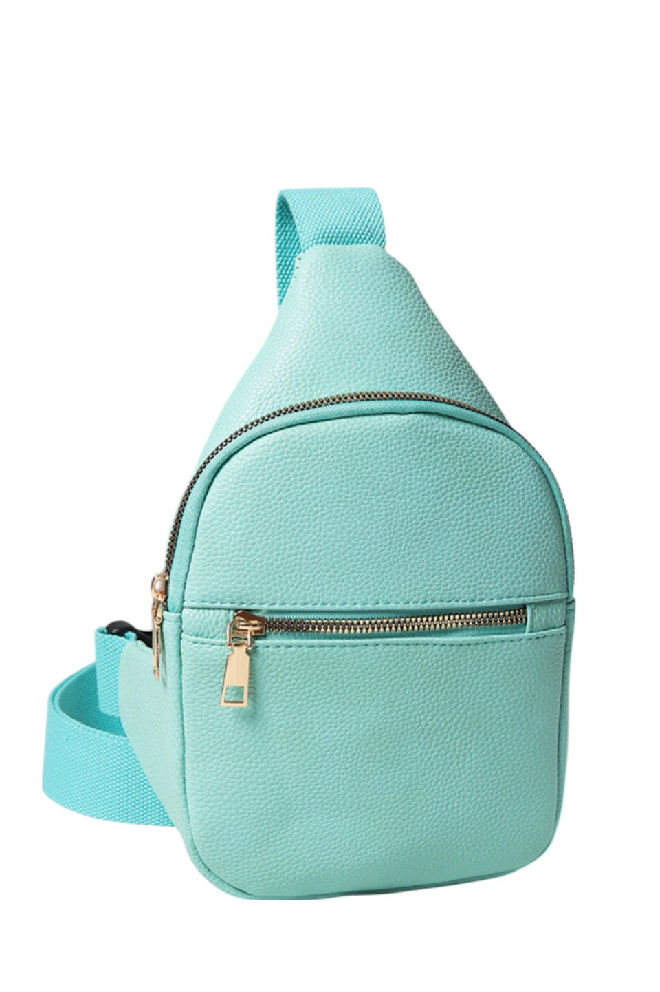 Women's Solid PU Sling Bag