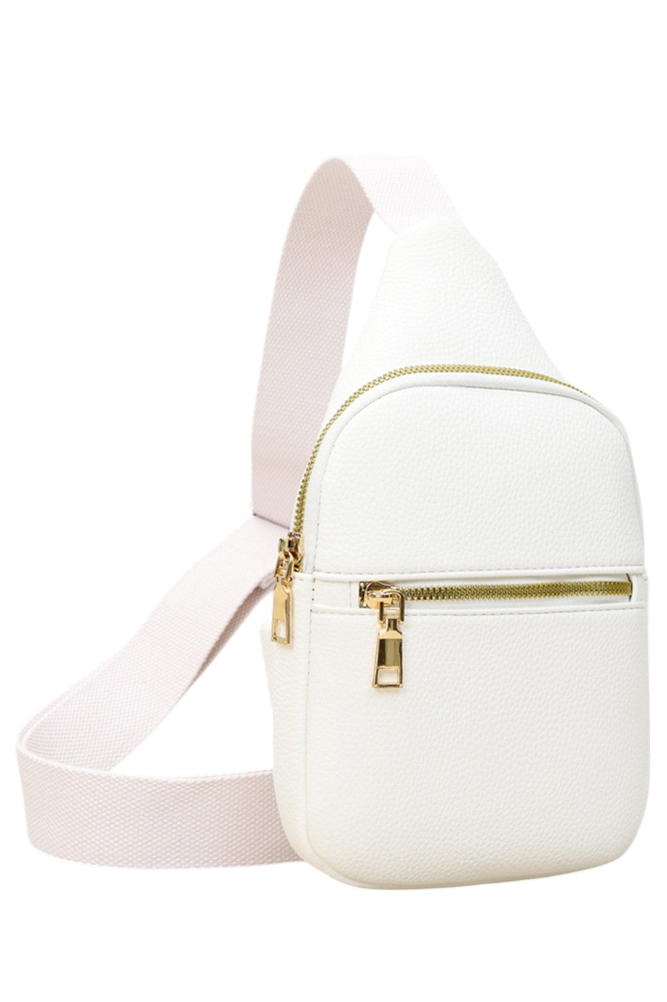 Women's Solid PU Sling Bag