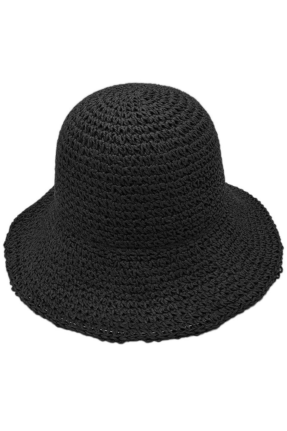 Solid Straw Bucket Hat