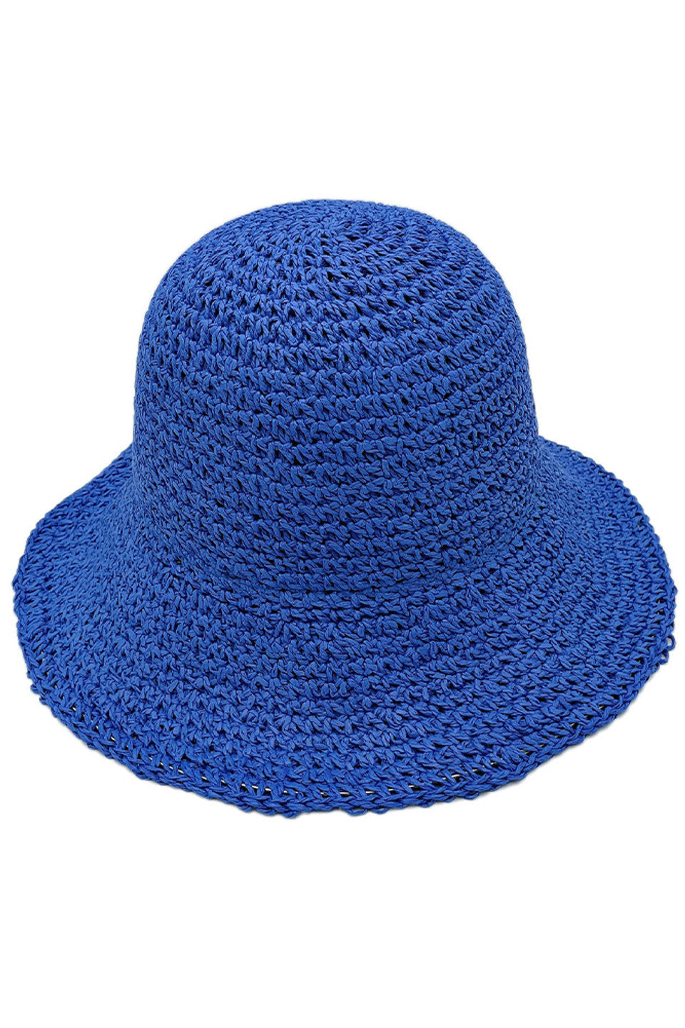 Solid Straw Bucket Hat