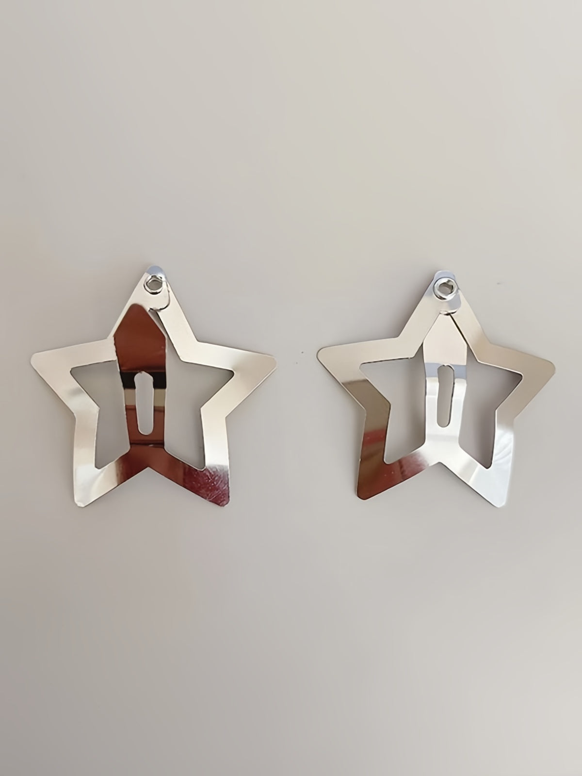 STAR HAIR CLIPS SET - GEOMETRIC METAL JEWELRY