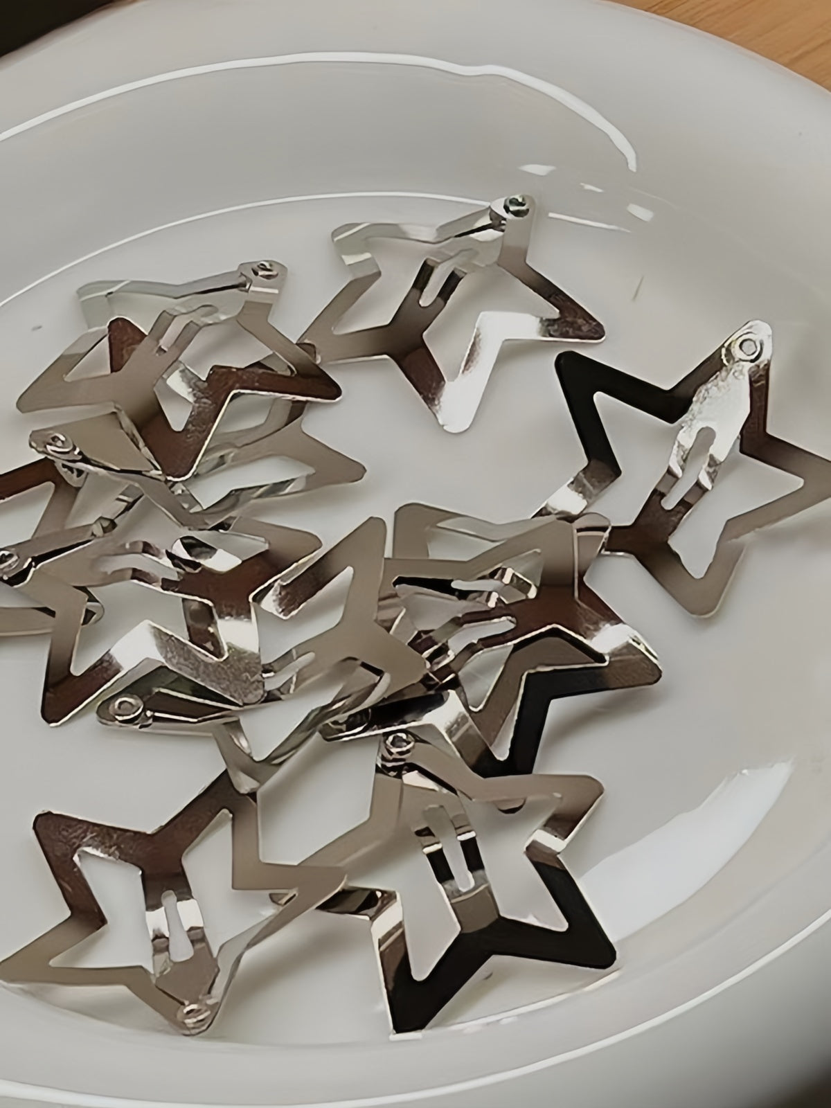 STAR HAIR CLIPS SET - GEOMETRIC METAL JEWELRY