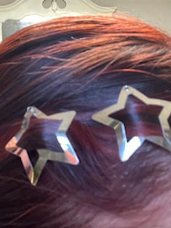 STAR HAIR CLIPS SET - GEOMETRIC METAL JEWELRY