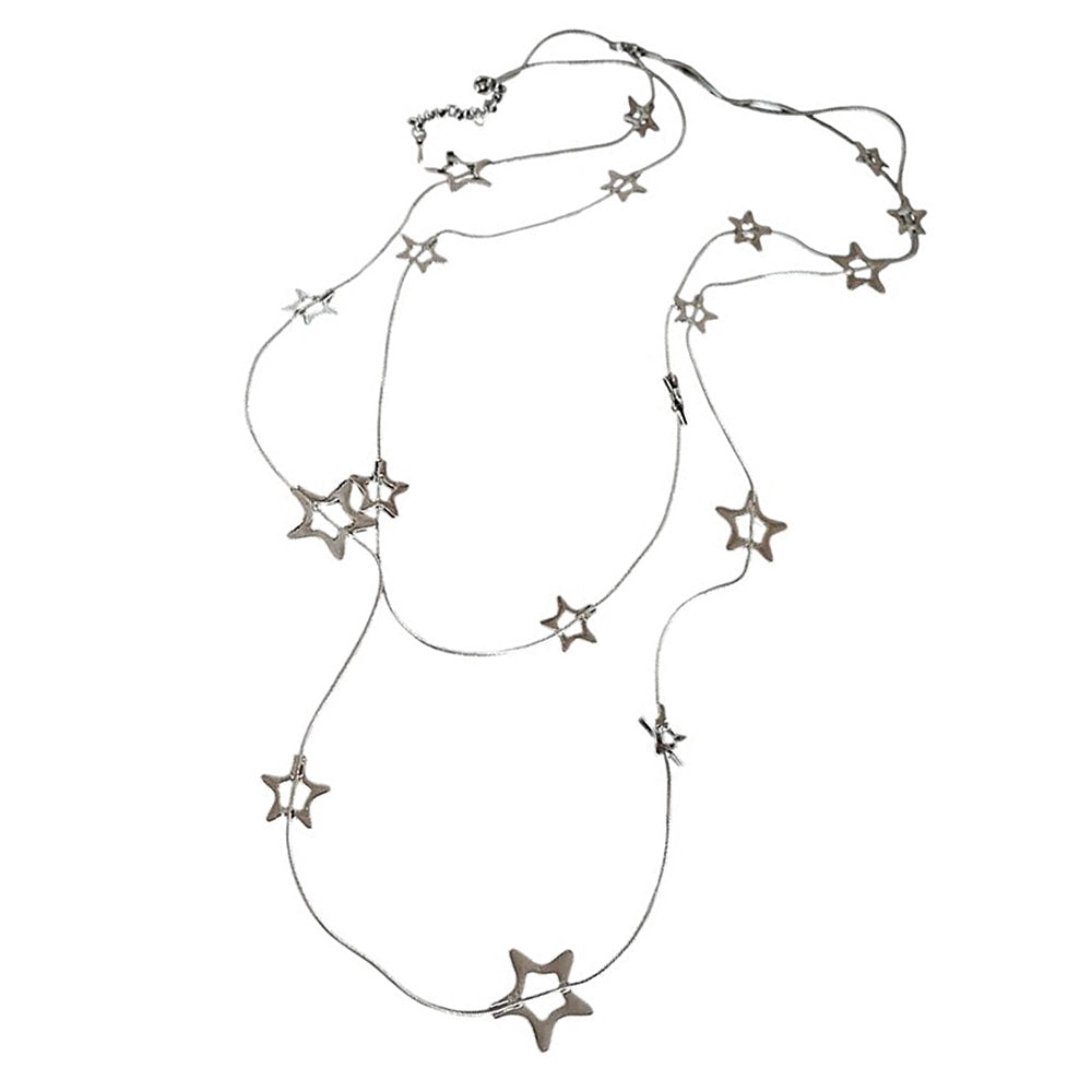 STAR PENDANT CELESTIAL CHARM LAYERED NECKLACE