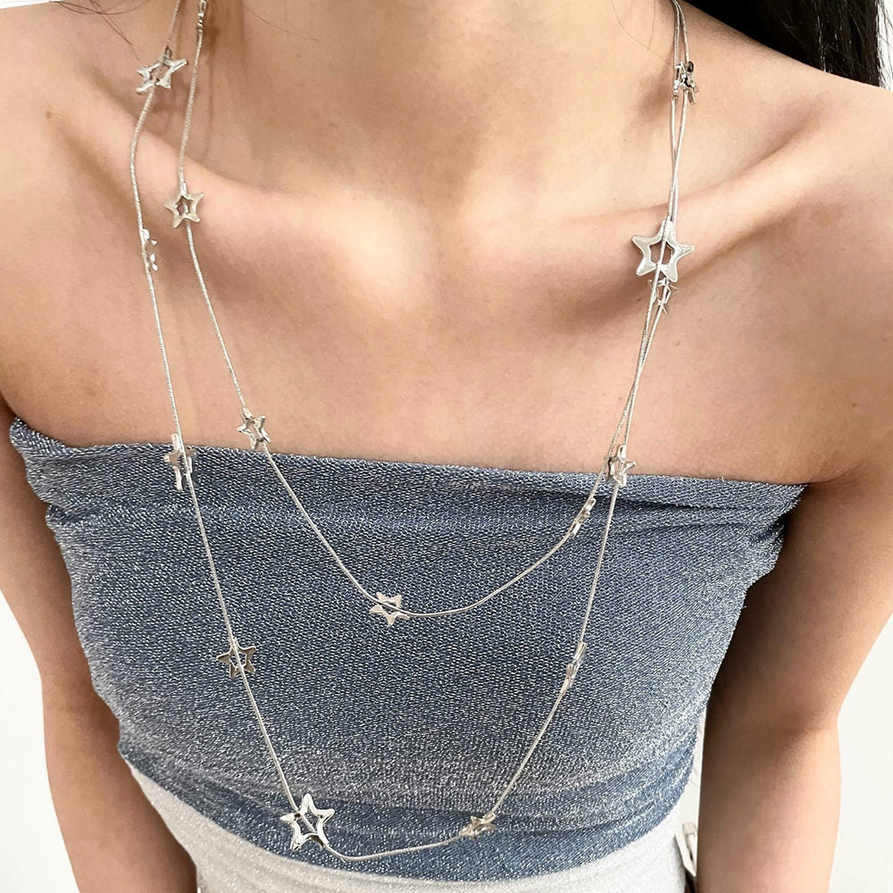 STAR PENDANT CELESTIAL CHARM LAYERED NECKLACE