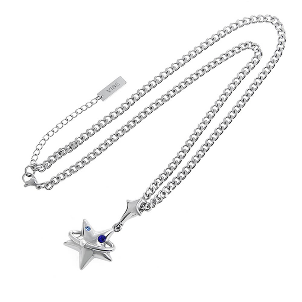 STAR PENDANT CELESTIAL ORBIT SILVER NECKLACE