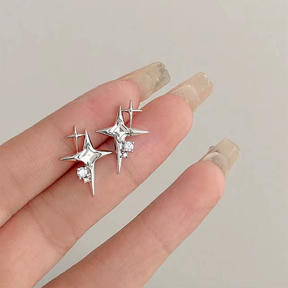 STAR STUD EARRINGS ZINC ALLOY CHILD AESTHETIC