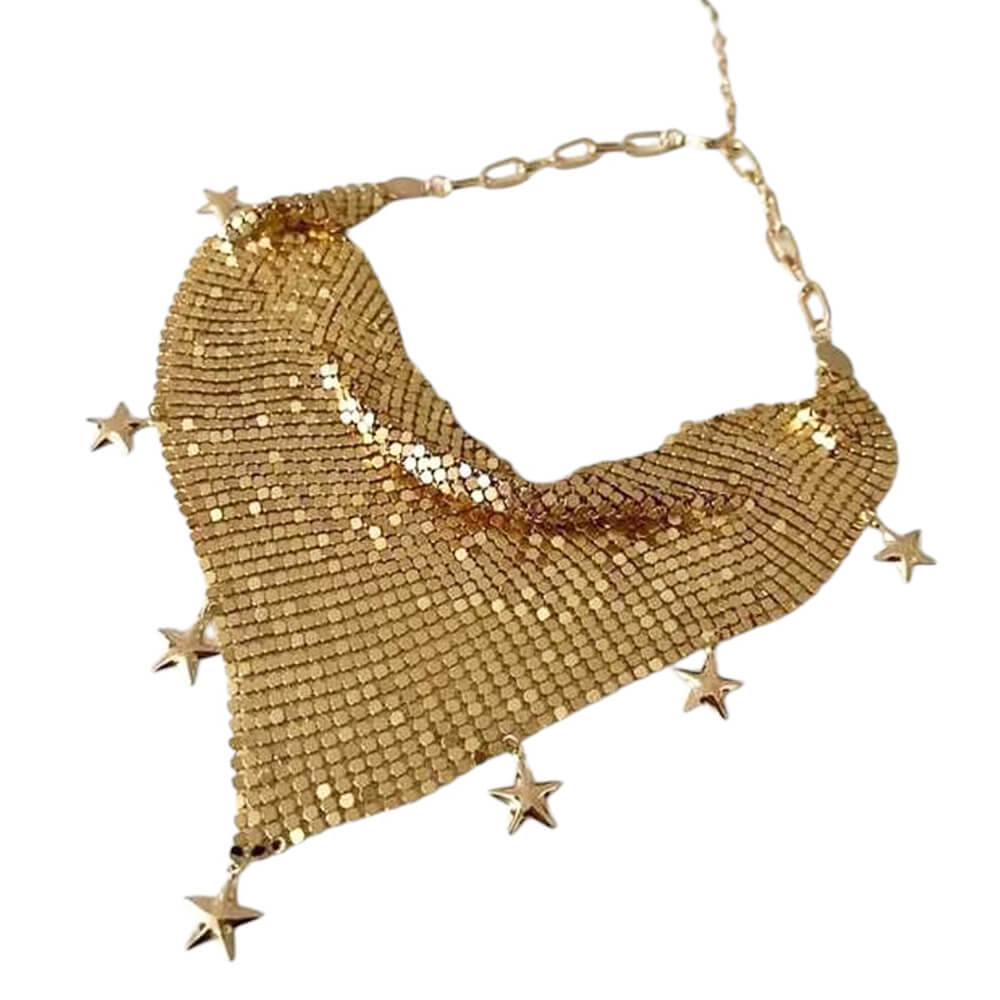STARLIT BANDANA METALLIC Y2K HEAD SCARF