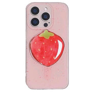 STRAWBERRY GRIP IPHONE CASE PINK