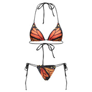 STRING BIKINI BUTTERFLY PRINT - BUTTERFLY PRINT BIKINI