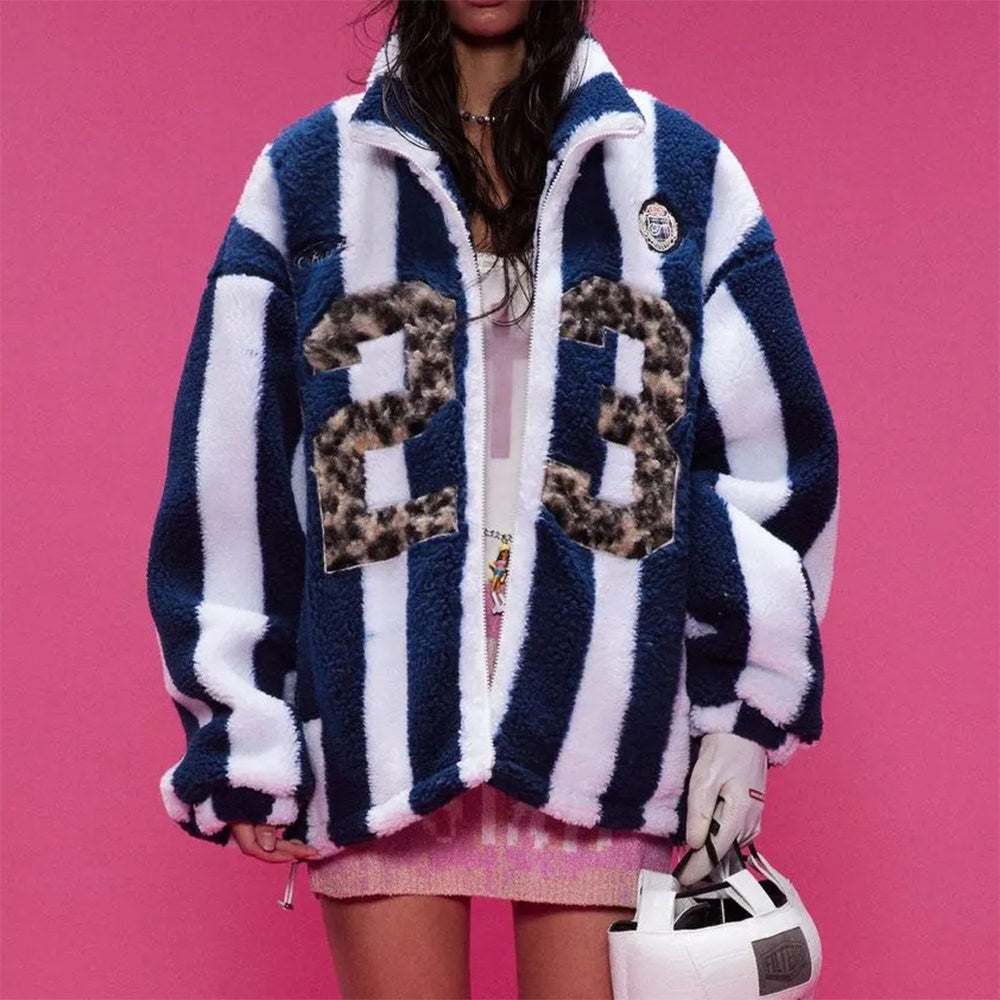 STRIPED LEOPARD EDITION JACKET BLOKETTE STRIPED LEOPARD