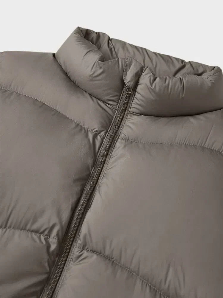 BROWN PADDED VEST FOR COMFORTABLE STYLE, WEARS SIZE AVAILABLE