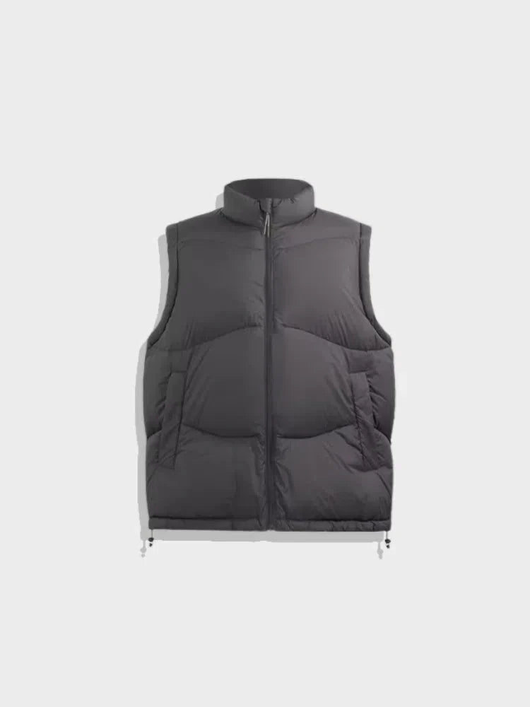 BROWN PADDED VEST FOR COMFORTABLE STYLE, WEARS SIZE AVAILABLE