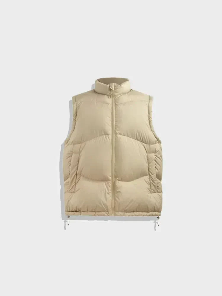 BROWN PADDED VEST FOR COMFORTABLE STYLE, WEARS SIZE AVAILABLE