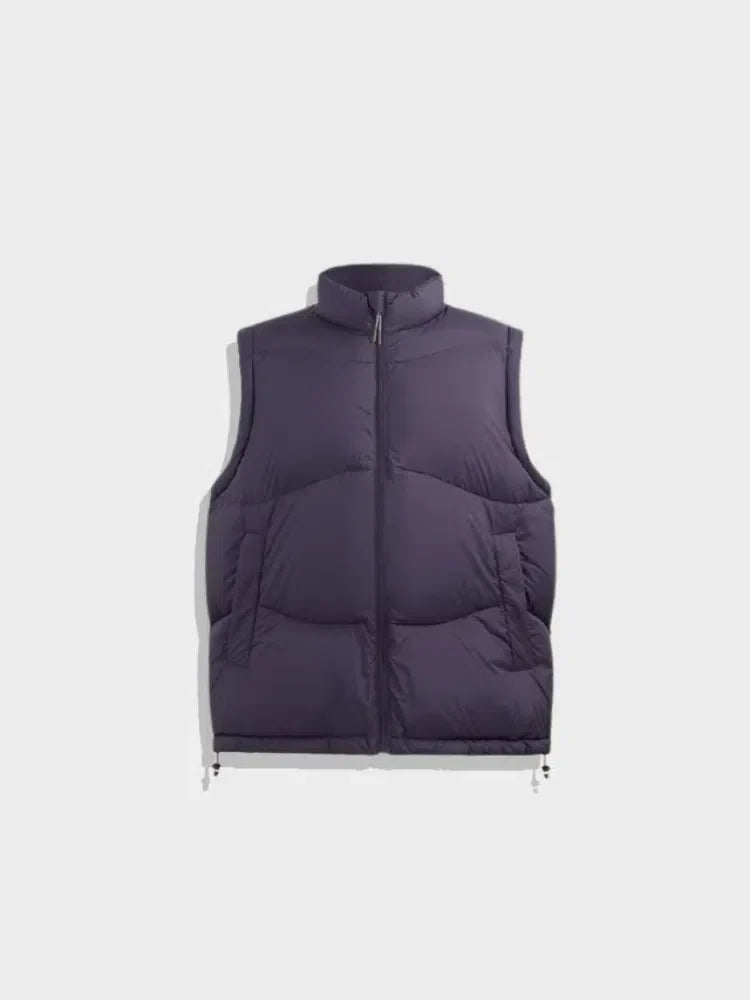 BROWN PADDED VEST FOR COMFORTABLE STYLE, WEARS SIZE AVAILABLE
