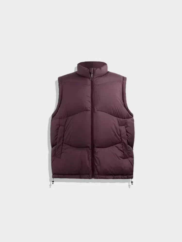 BROWN PADDED VEST FOR COMFORTABLE STYLE, WEARS SIZE AVAILABLE