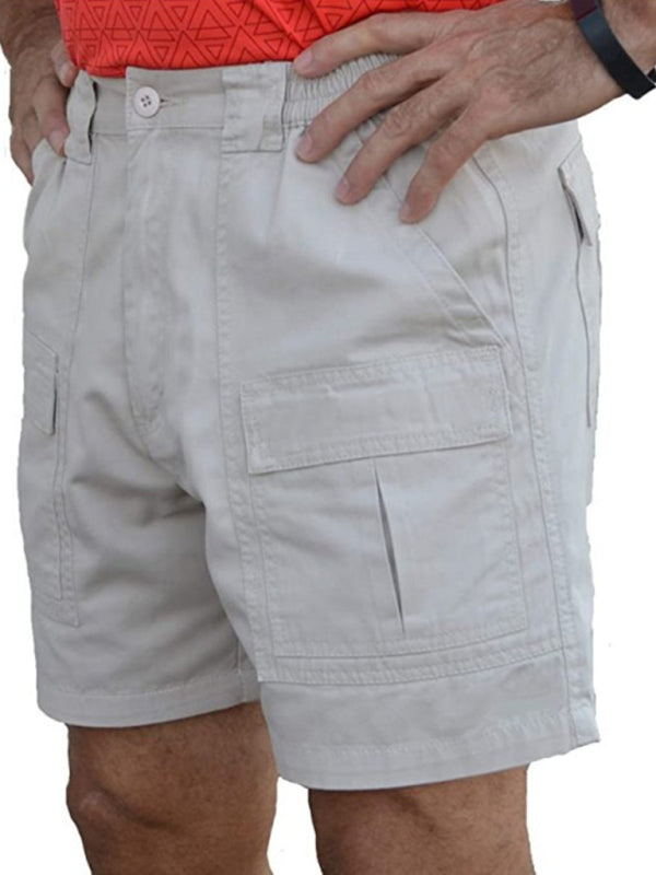 Summer Men’s Casual Multi Pocket Cargo Shorts Loose Outdoor Shorts