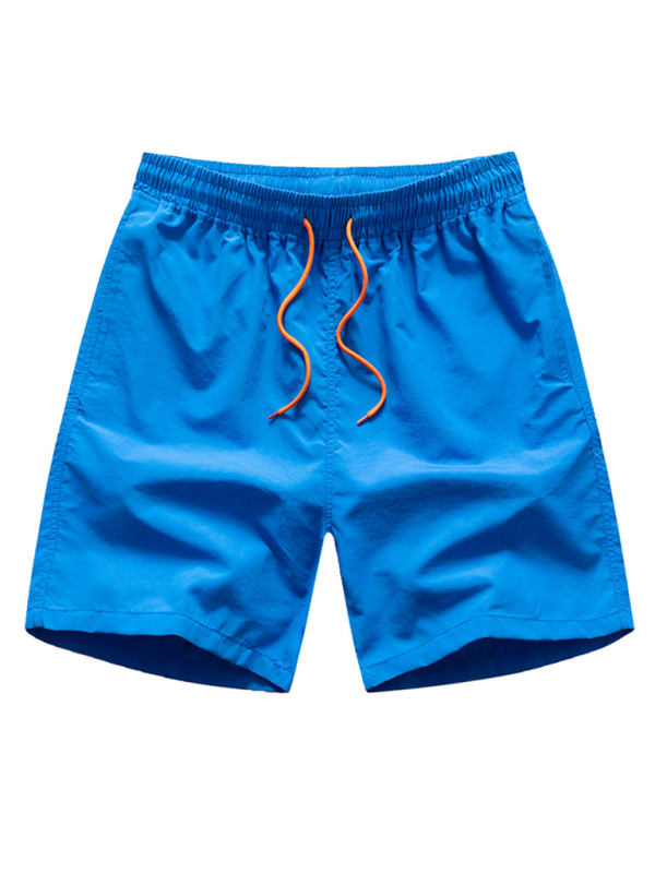 Summer quick-drying shorts men’s quarter pants loose beach pants - Sky blue azure / S