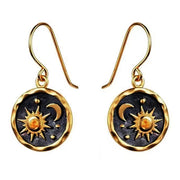 SUN AND MOON EARRINGS CELESTIAL ELEGANCE EARRINGS