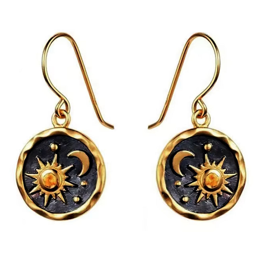 SUN AND MOON EARRINGS CELESTIAL ELEGANCE EARRINGS