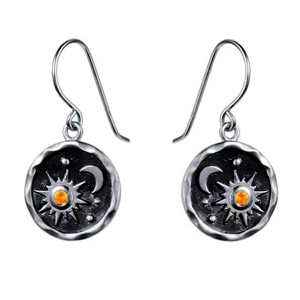 SUN AND MOON EARRINGS CELESTIAL ELEGANCE EARRINGS