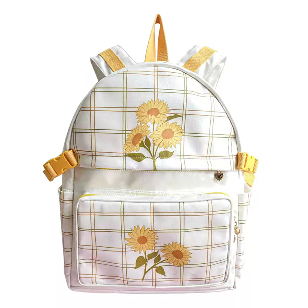 SUNFLOWER CHIC PLAID BACKPACK