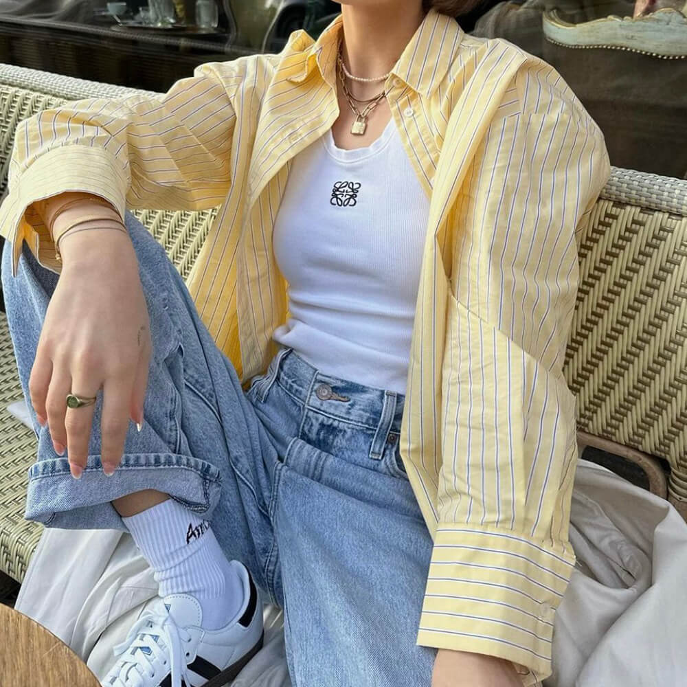 SUNSHINE STRIPED SHIRT EASY DAYS STRIPED SHIRT