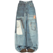 SURREAL LAYERED DENIM OVERSIZED JEAN FOR STYLISH WEARABILITY