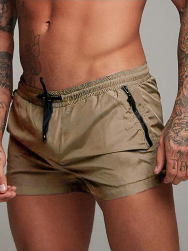 Sweatpants Fitness Running Shorts Men’s Short Pants - Khaki / M