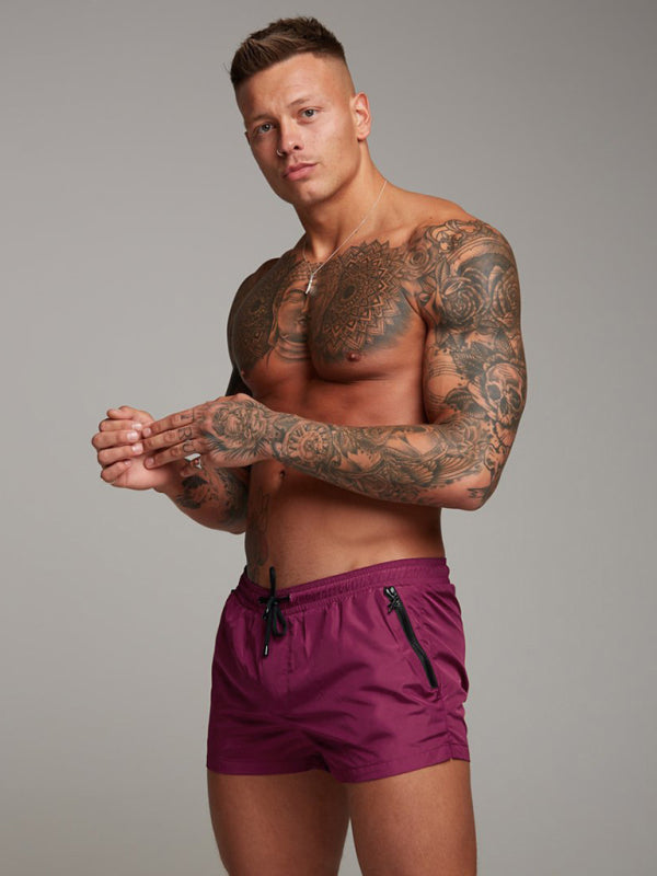 Sweatpants Fitness Running Shorts Men’s Short Pants - Red / M