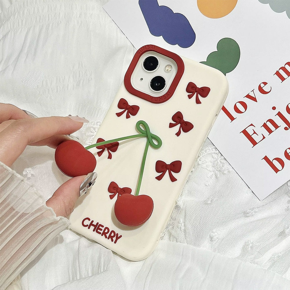 SWEET CHERRY 3D IPHONE CASE
