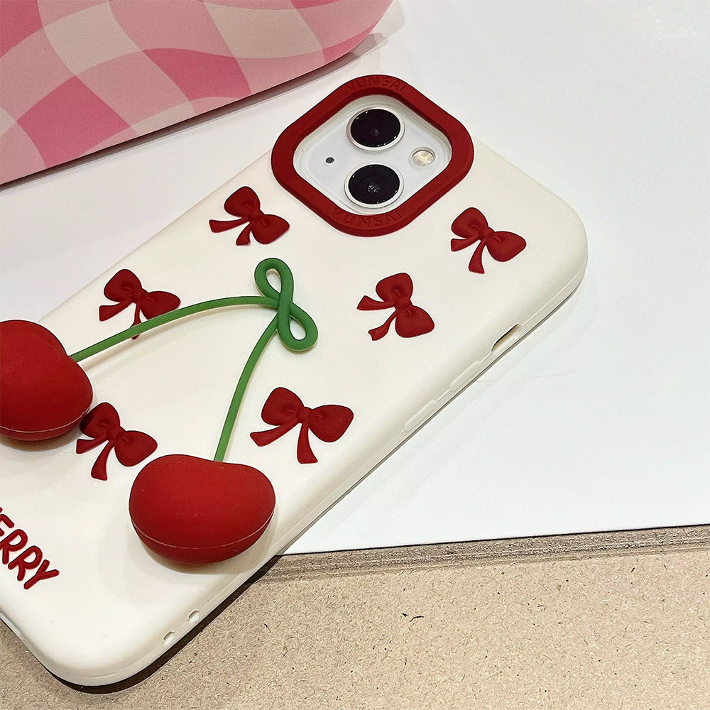 SWEET CHERRY 3D IPHONE CASE