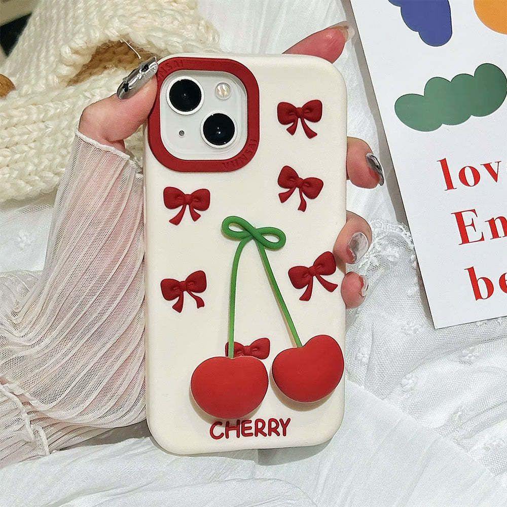 SWEET CHERRY 3D IPHONE CASE