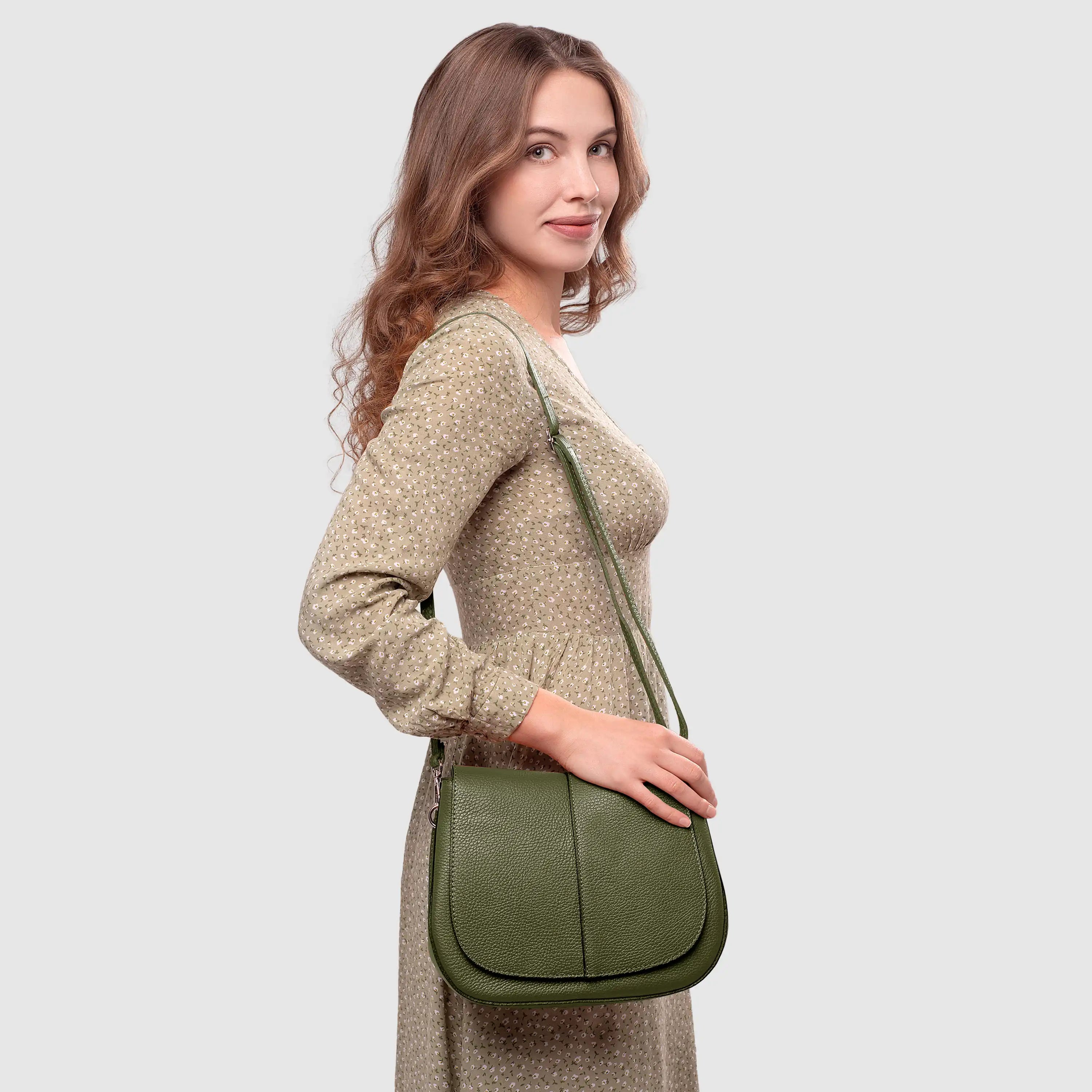 Italian Full-Grain Leather Shoulder Bag | Terni