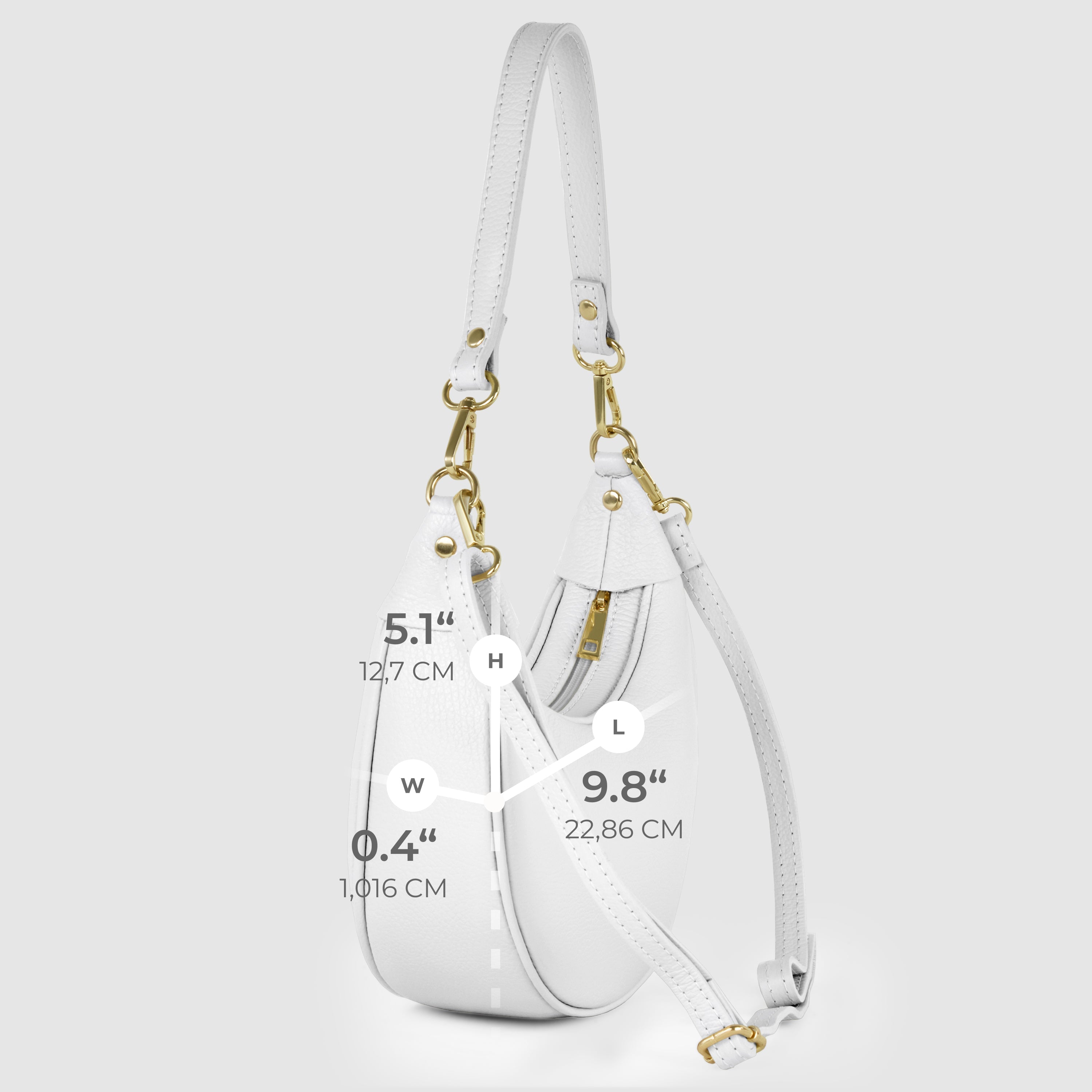 Italian Full-Grain Leather Shoulder Bag | Verona