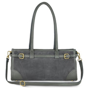 Italian Genuine Suede & Full-Grain Leather Shoulder Bag | Lodi